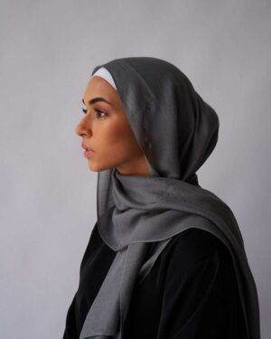 Premium Modal Hijab - Stone Grey