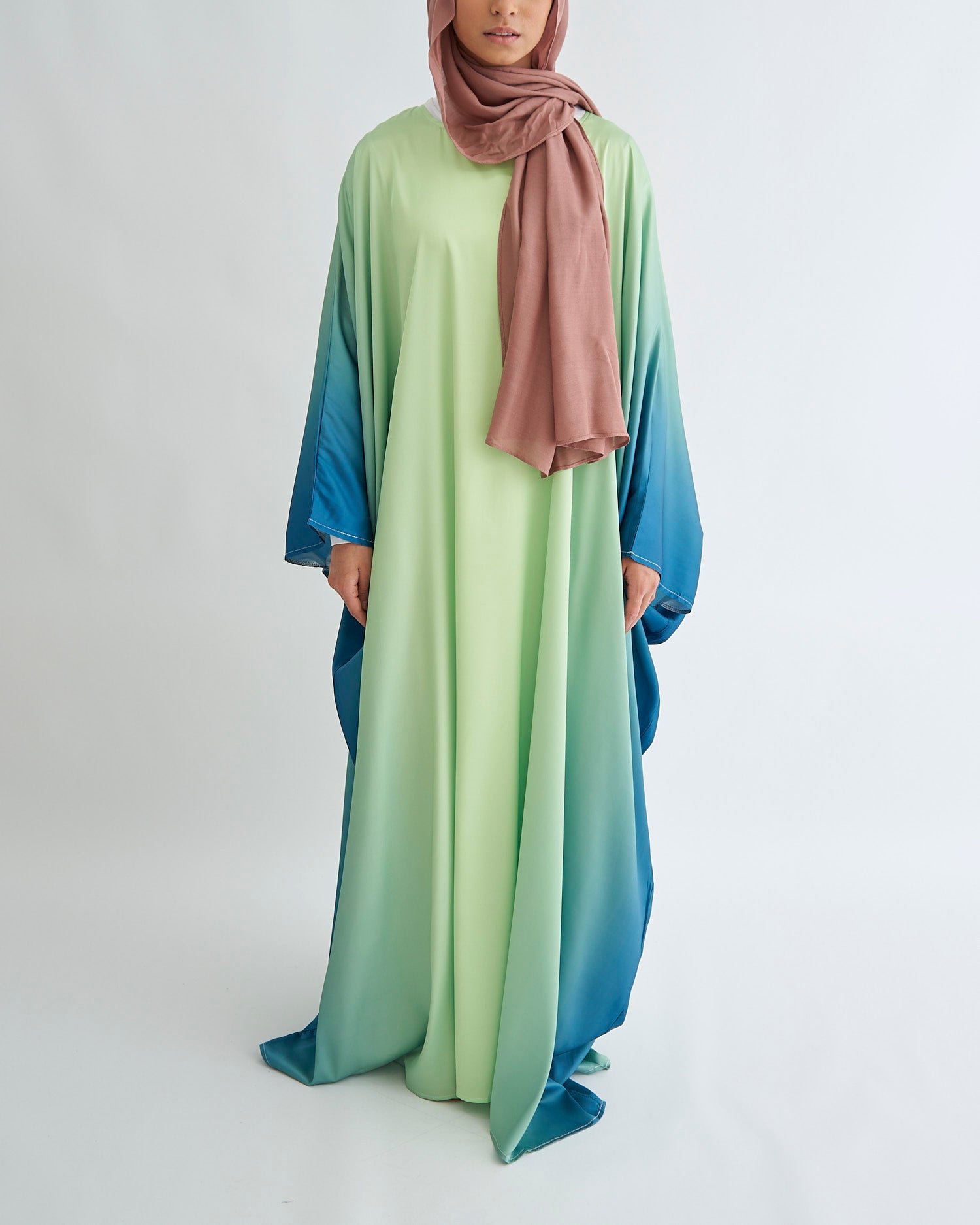 OmbreAbaya-Lime-NoBelt-FajrNoor_fb77cd43-f5ce-43b5-b6ba-cee44396ff5e.jpg Butterfly Ombre Abaya - Lime